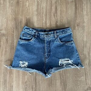 Vintage Denim Shorts | Cut and distressed